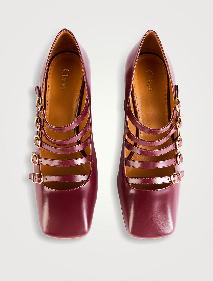 CHLOÉ Janis Leather MaryJane Pumps | Holt Renfrew