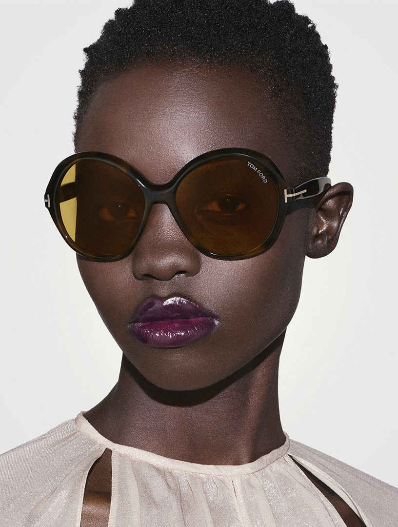 TOM FORD Annabelle Round Sunglasses | Holt Renfrew display picture 2