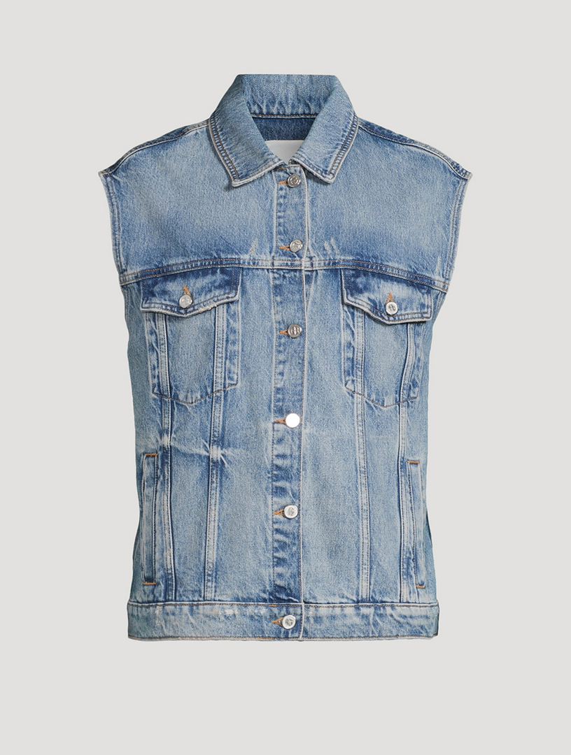 【Rick owens】denim long vest Rick Owens Drkshdw Denim Vest - Size L