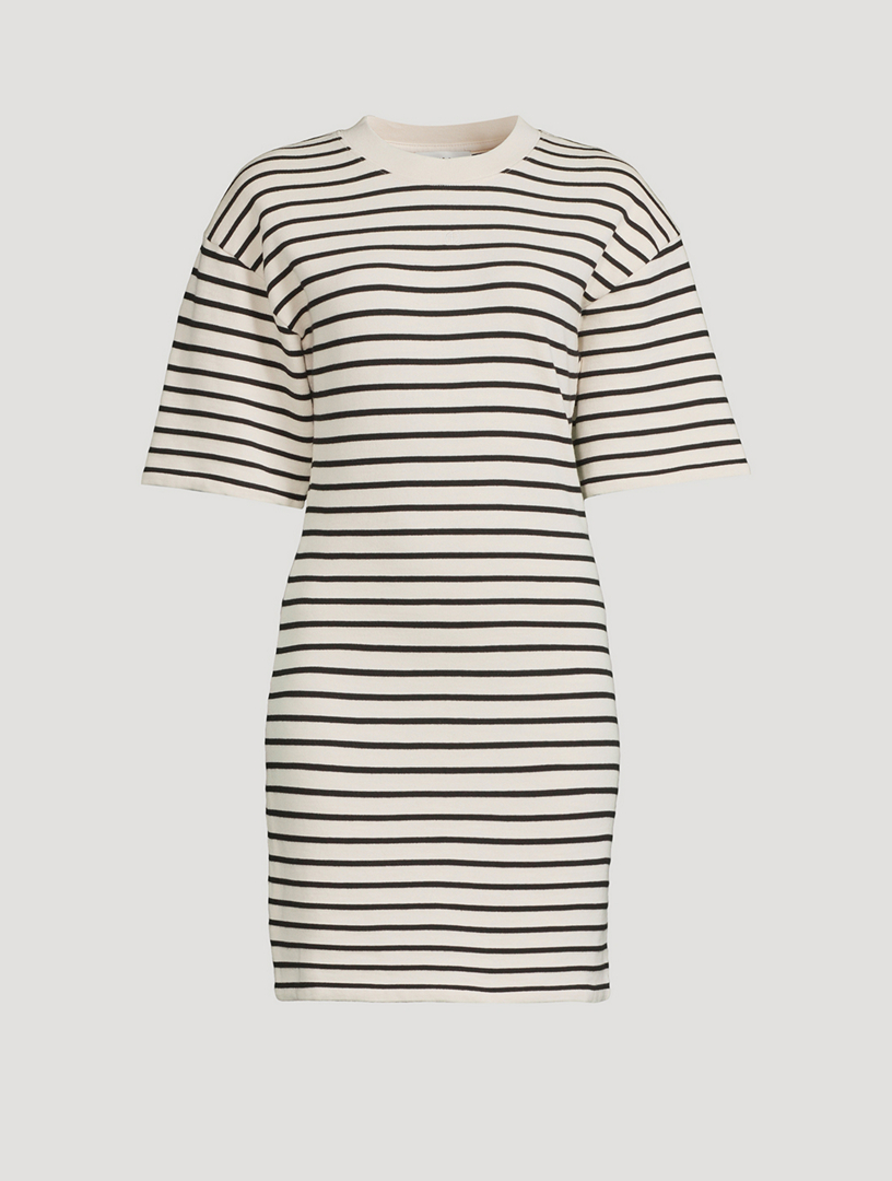 Mona Terry Dress In Stripe Print