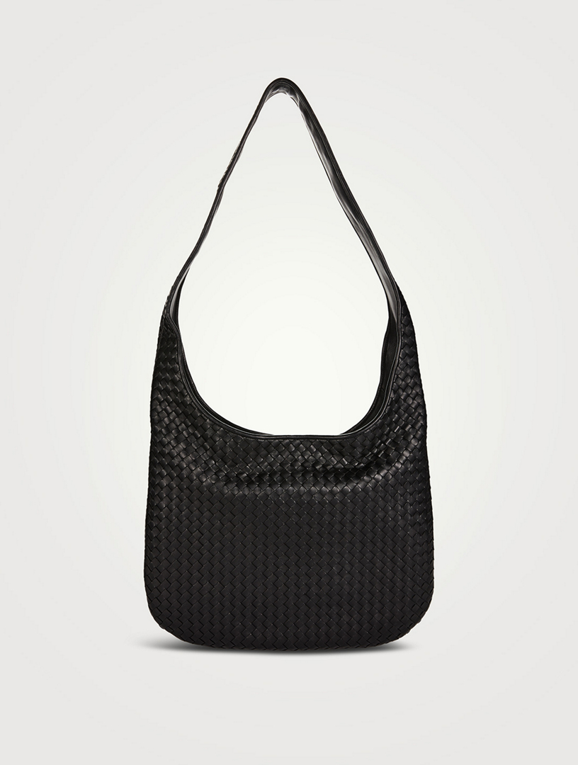 Sac à bandoulière Veneto en cuir Intrecciato, grand format