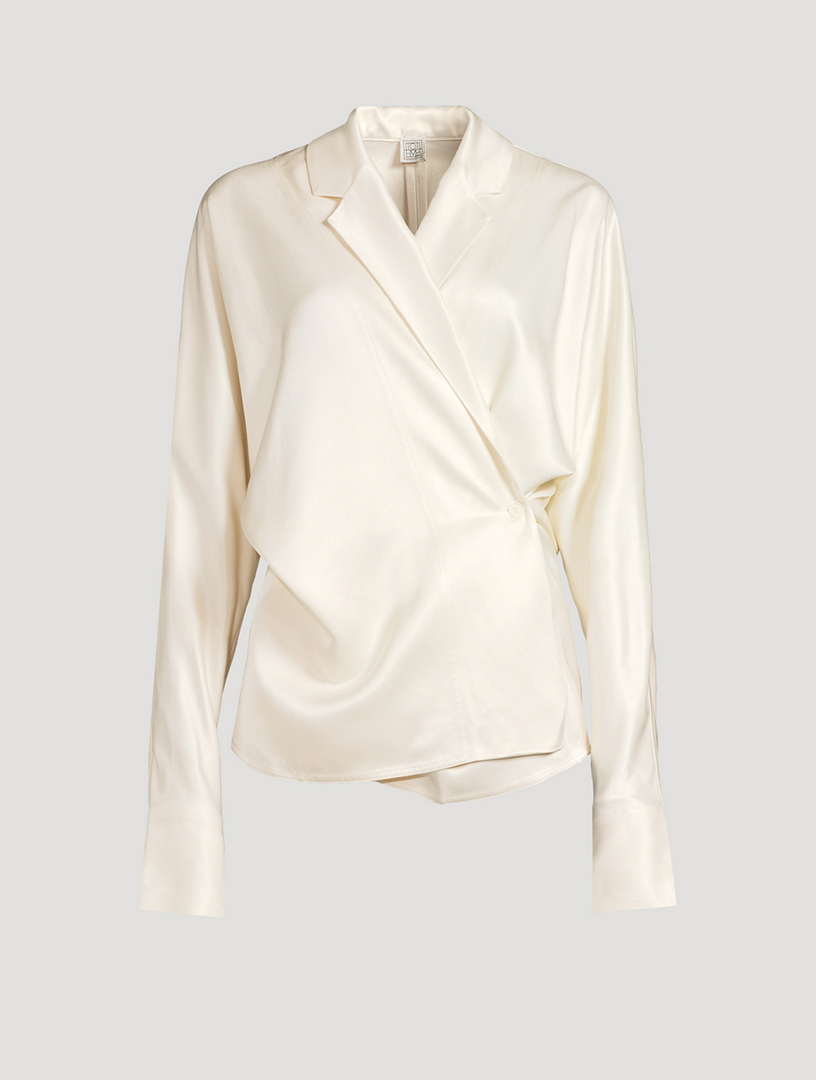 Satin Wrap Shirt