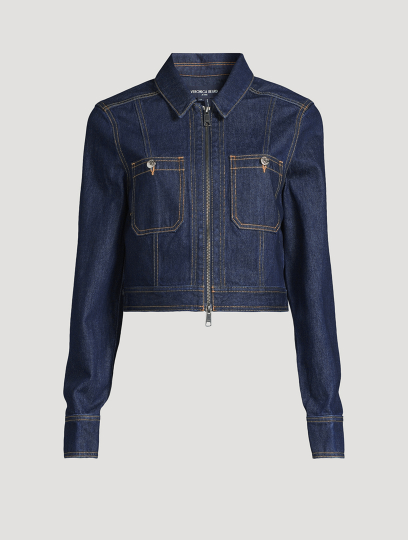 VERONICA BEARD Patty Cropped Denim Jacket Holt Renfrew