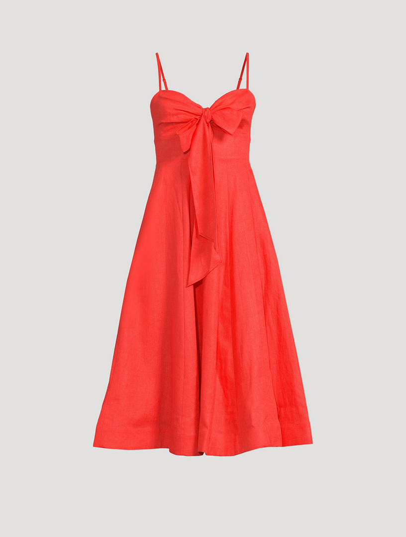 Crush Tie-Front Midi Dress