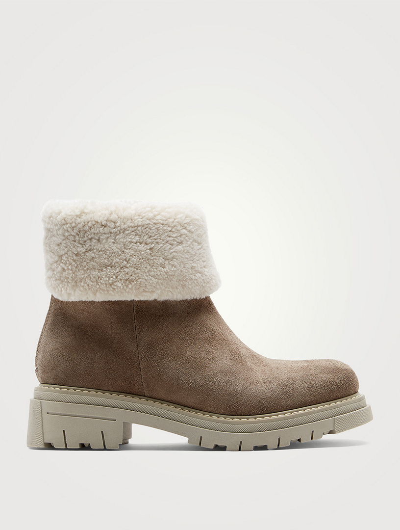 Dwayne Shearling-Lined Suede Boots