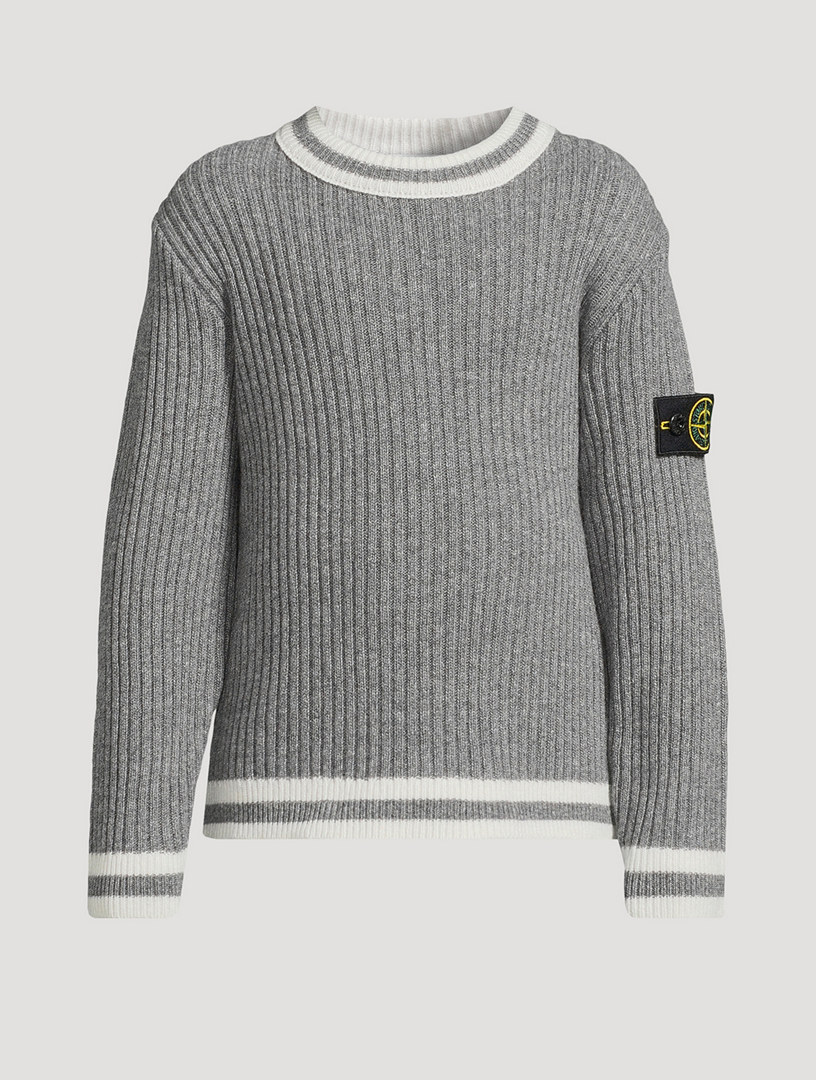 Wool And Cashmere Ribbed Sweater