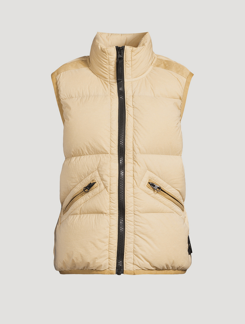 Stretch Nylon Down Puffer Vest