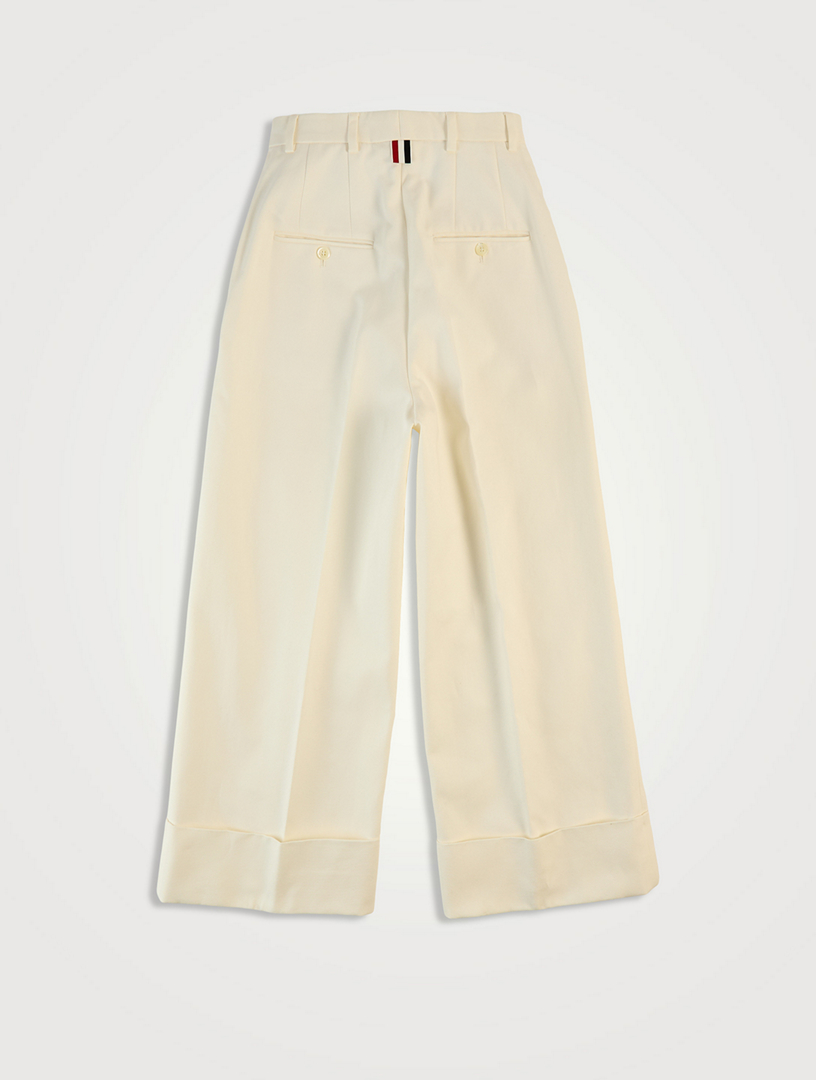 THOM BROWNE Cotton Canvas Trousers | Holt Renfrew