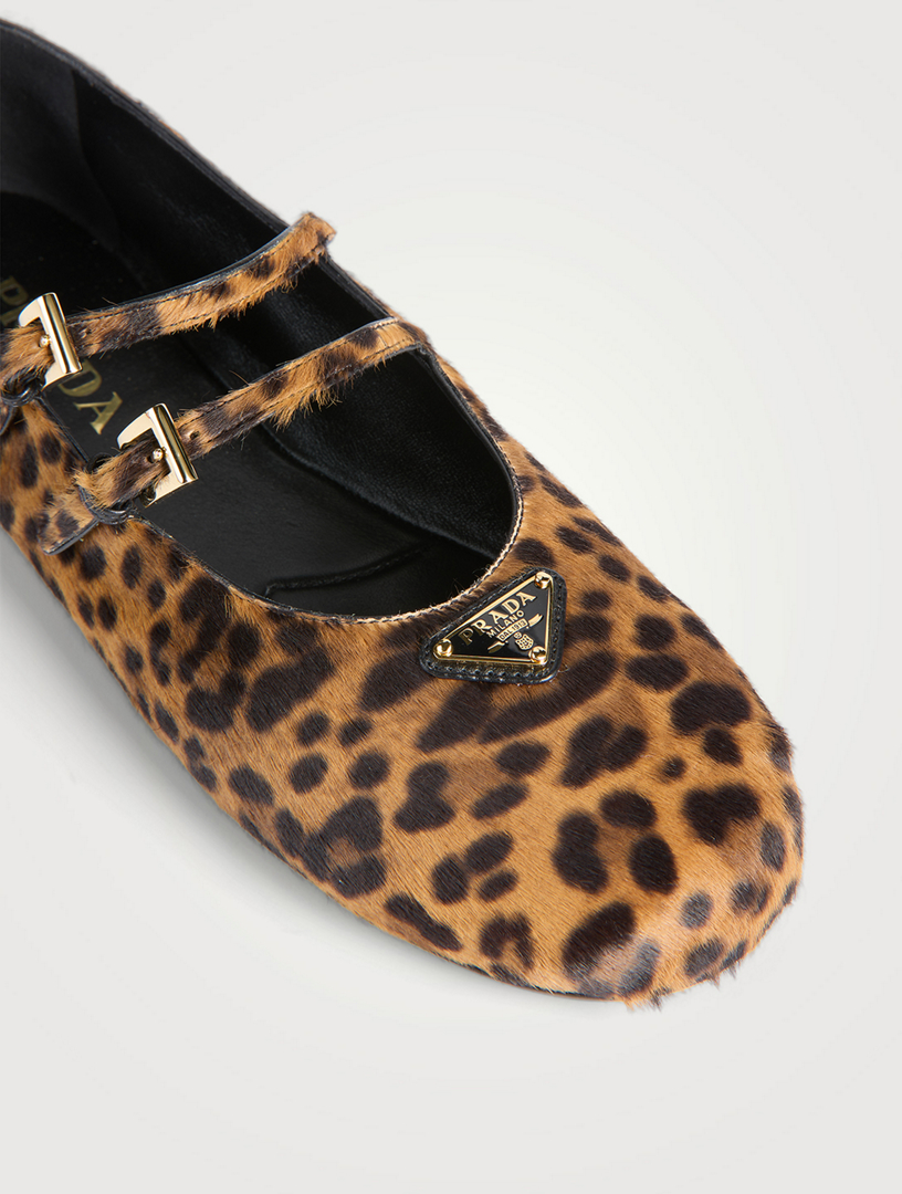 【関税&送料込】Prada Printed Calf Hair Ballerinas Prada Printed calf-hair ballerinas for Women - Animal