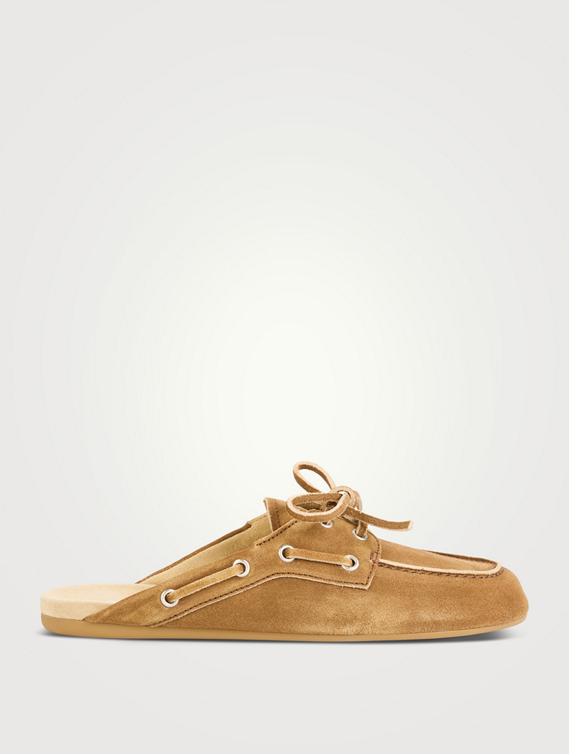 Suede Mules