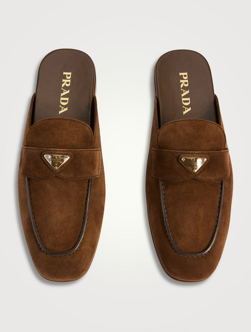 ローファー・オックスフォード PRADA | Suede sabots 1S430N_054_F0379_F_020 PRADA | Suede sabots 1S430N_054_F0379_F_020 (PRADA