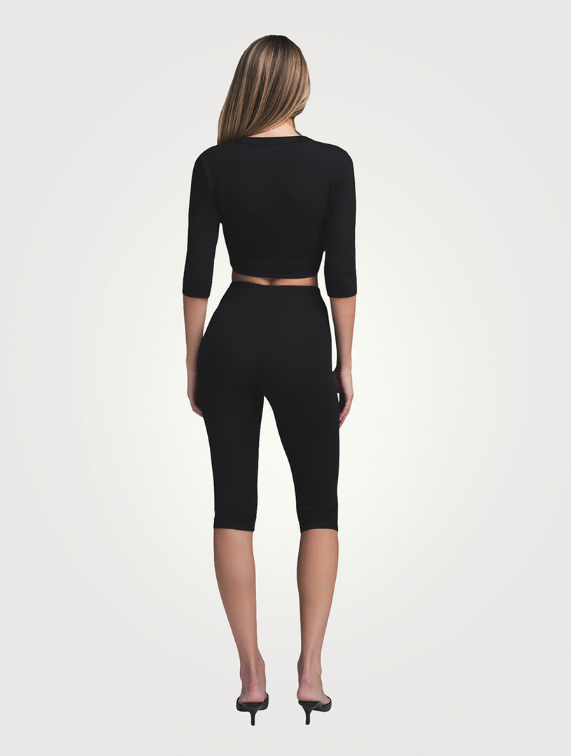 SMOOTH LAYERS CAPRI TRUFFLE skims カプリパンツ SKIMS Smooth Layers Capri Pants | Holt Renfrew