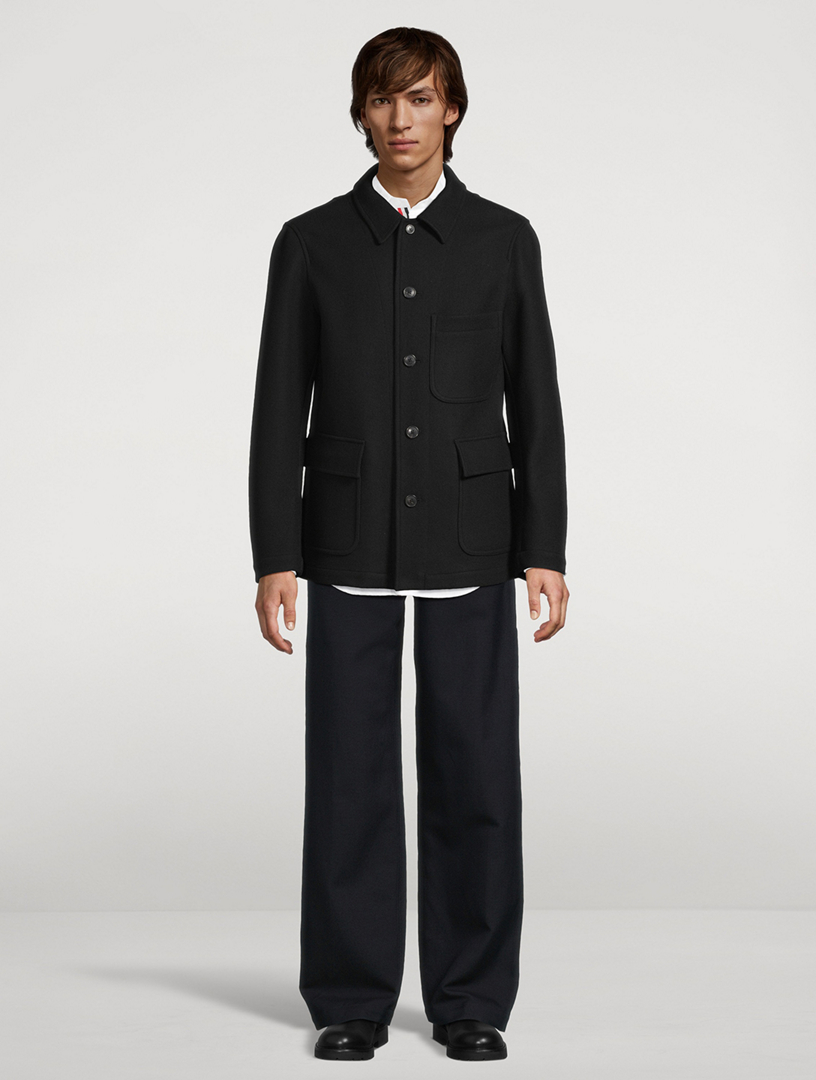 DRIES VAN NOTEN Braxton Wool-Blend Jacket | Holt Renfrew