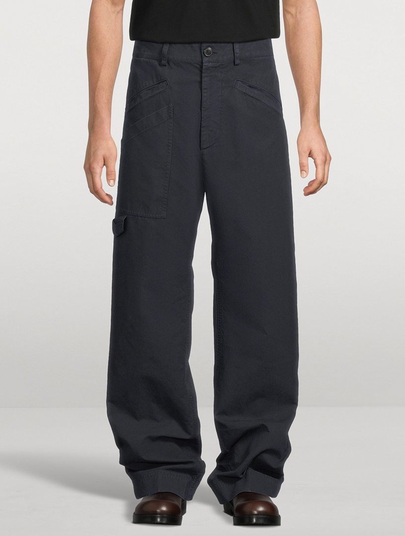 DRIES VAN NOTEN Pozier Cotton Workwear Pants | Holt Renfrew