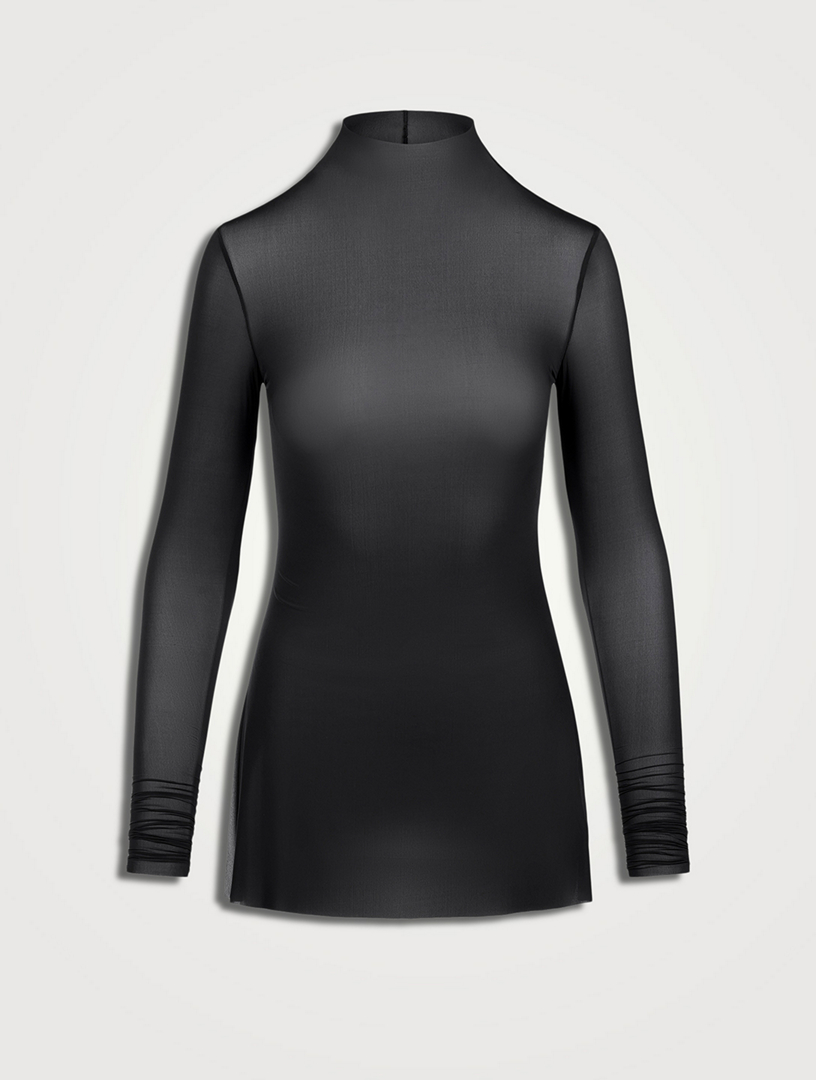 ALAÏA Robe patineuse en maille pailletée | Holt Renfrew