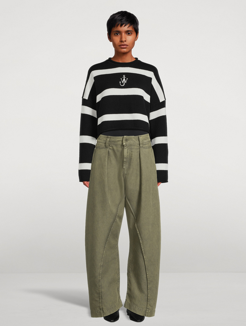 JW ANDERSON Twisted-Seam Wide-Leg Trousers | Holt Renfrew
