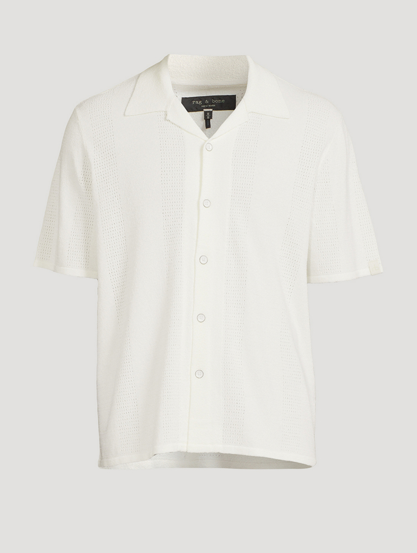 Avery Zuma Pointelle Camp Shirt