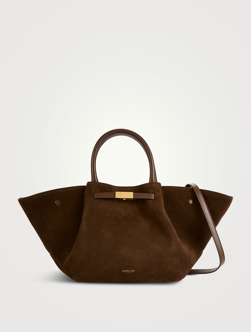 The Midi New York Leather Tote Bag