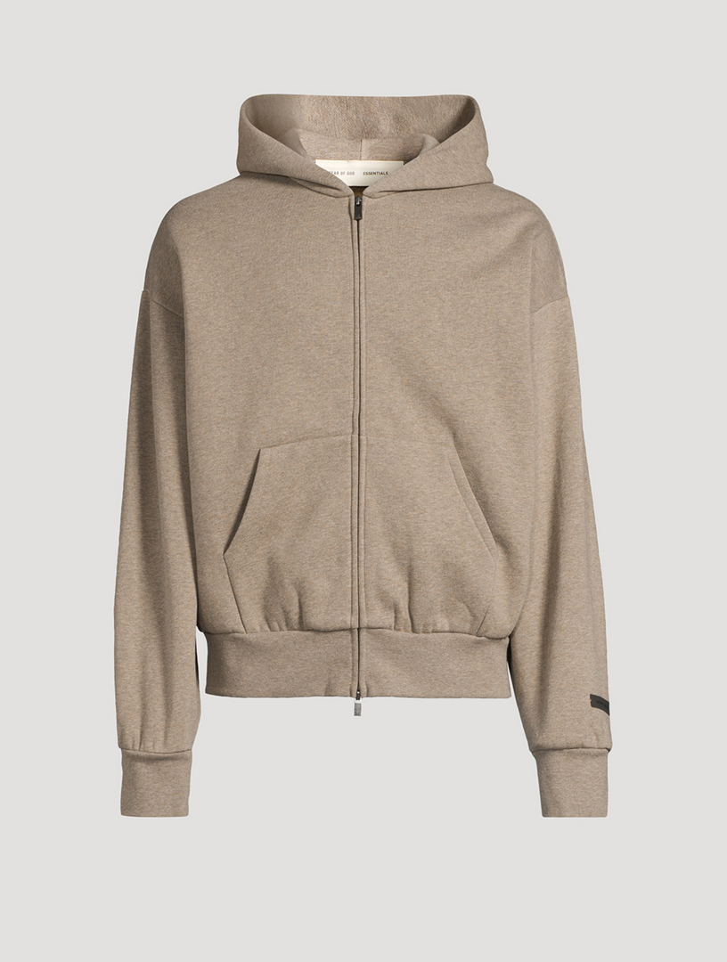 Haut à capuche zippé en molleton classique