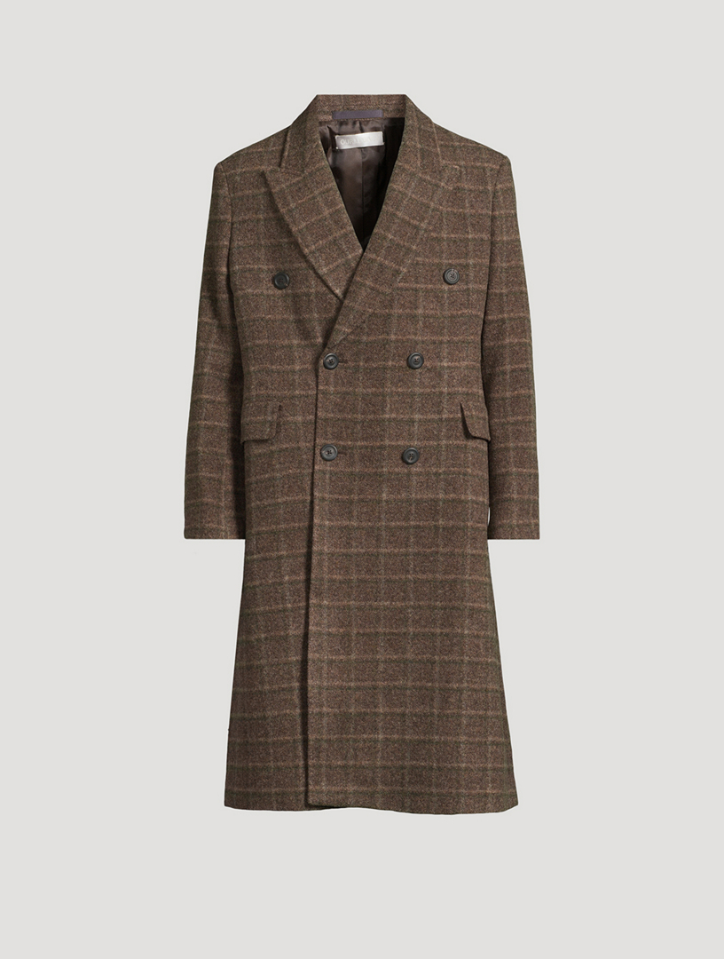 Whale Wool Coat In Dorf Check