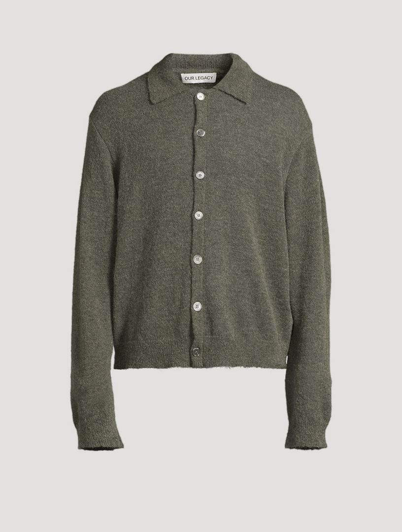 Alpaca and Wool Polo Sweater