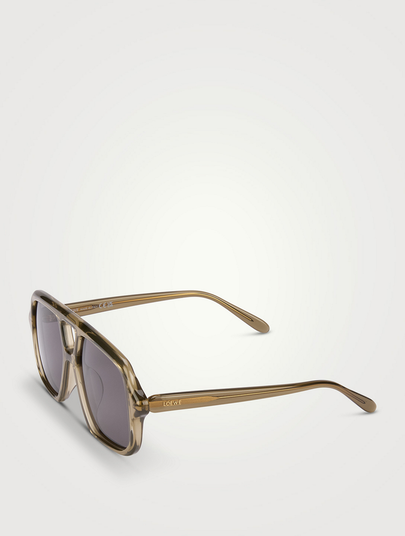 LOEWE Slim Aviator Sunglasses | Holt Renfrew