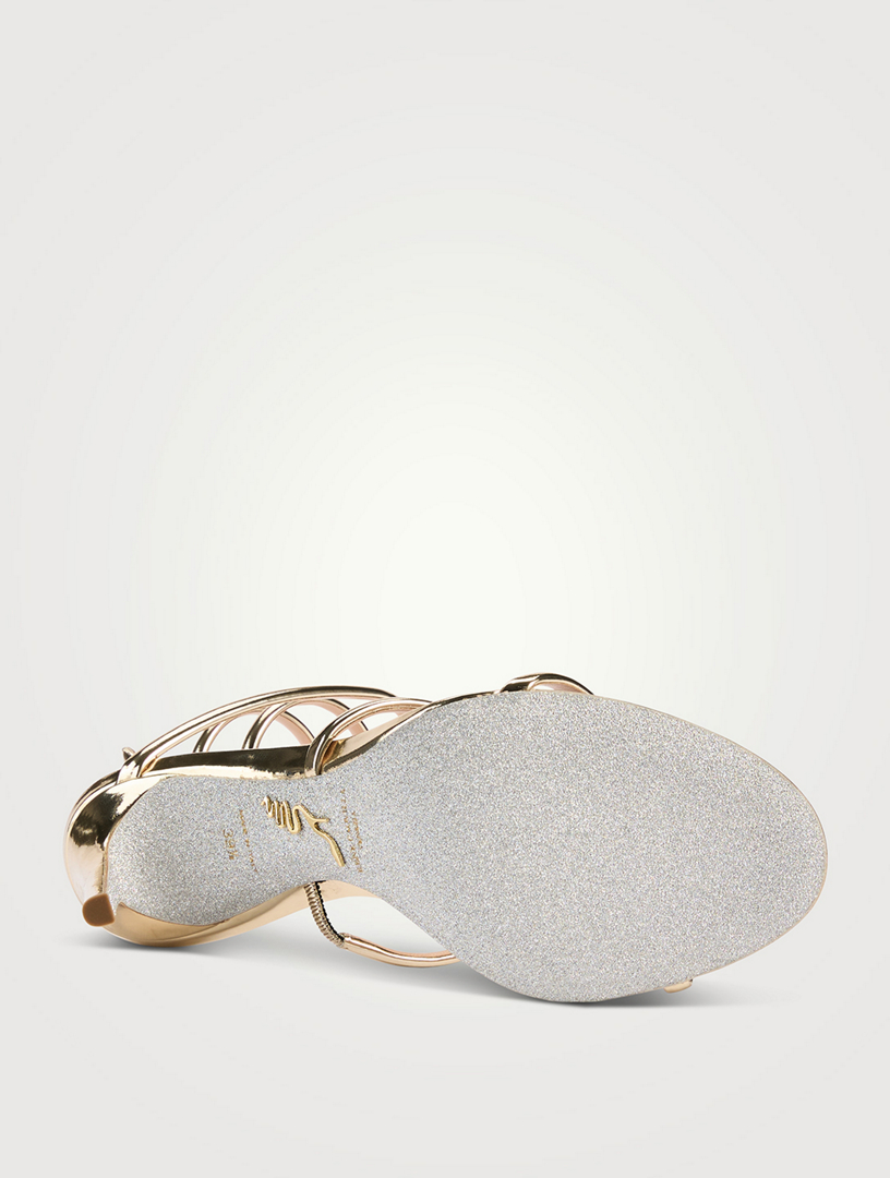 Cleo Mirror Leather Sandals