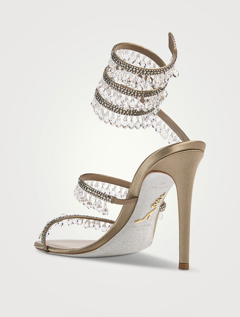 サンダル・ミュール RENE CAOVILLA Women Sandals C12170 R001V108 White René Caovilla Ivory sandals for Women - White in UAE | Level