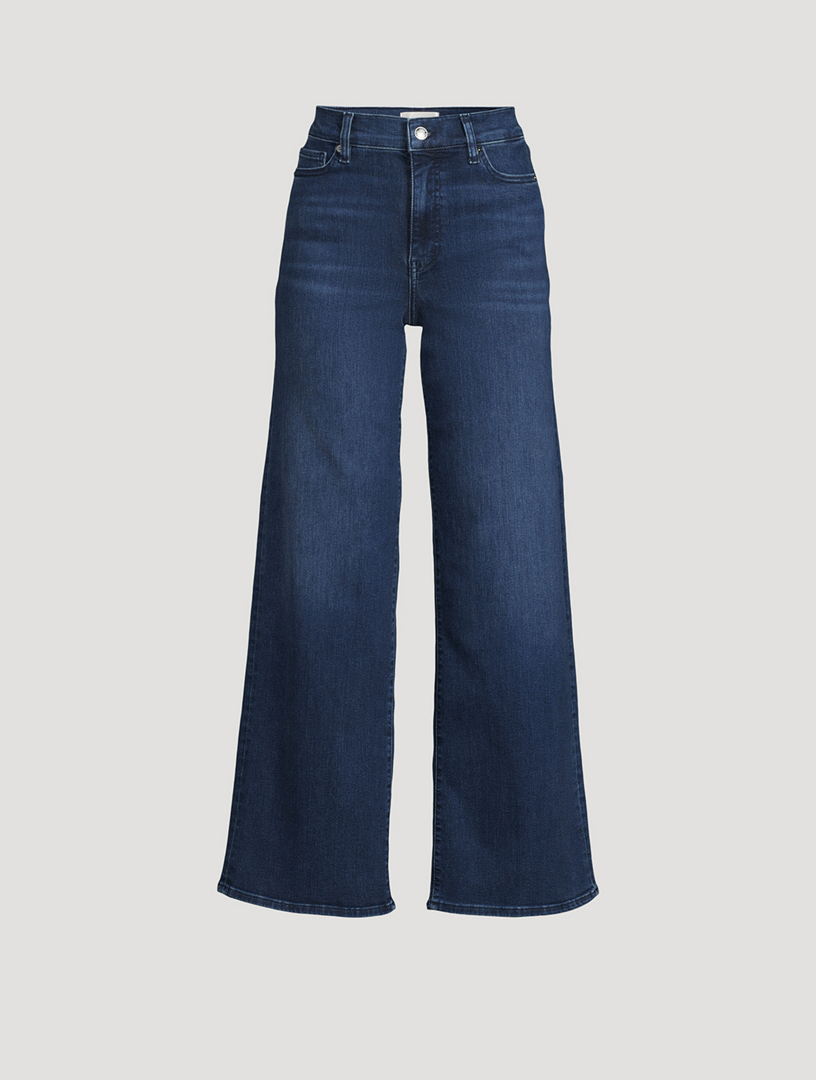 Le Slim Palazzo Wide-Leg Jeans
