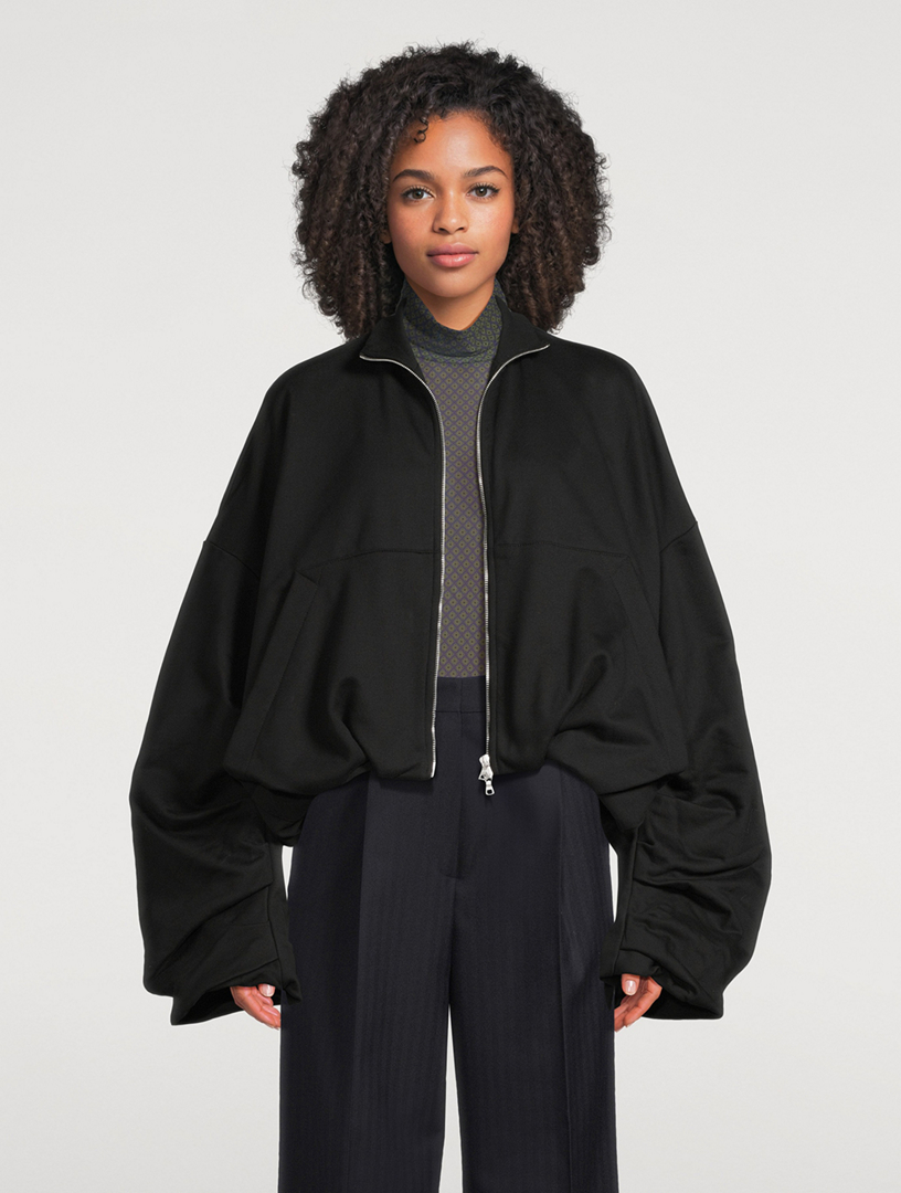 DRIES VAN NOTEN Haqua Draped Jersey Jacket | Holt Renfrew