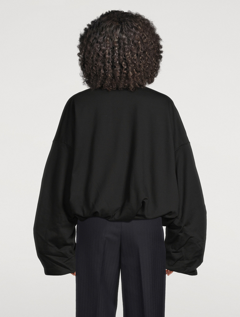 DRIES VAN NOTEN Haqua Draped Jersey Jacket | Holt Renfrew