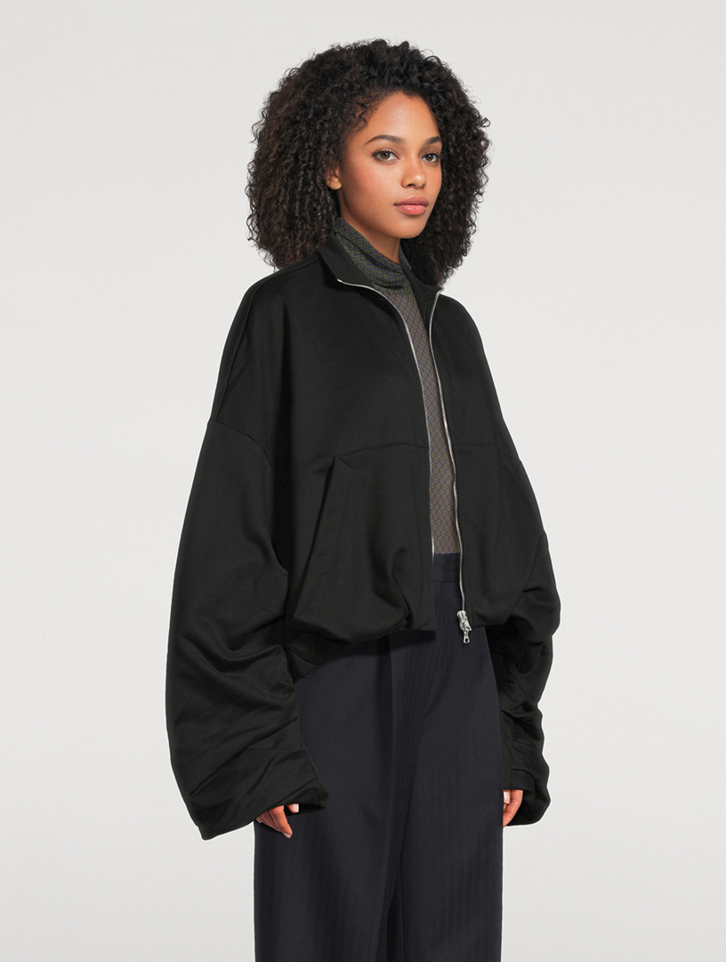 【0時まで限定価格】Dries van noten jaket(裏地あり希少) DRIES VAN NOTEN Haqua Draped Jersey Jacket | Holt Renfrew