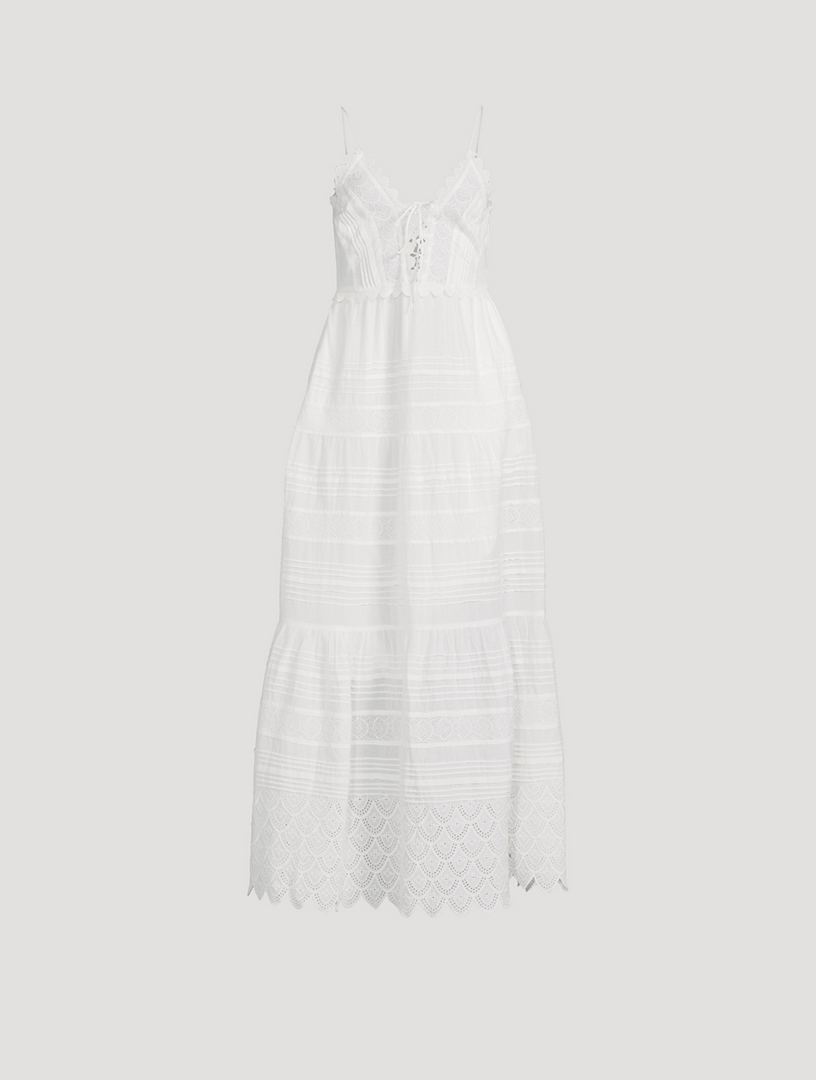 Terria Embroidered Lace Maxi Dress