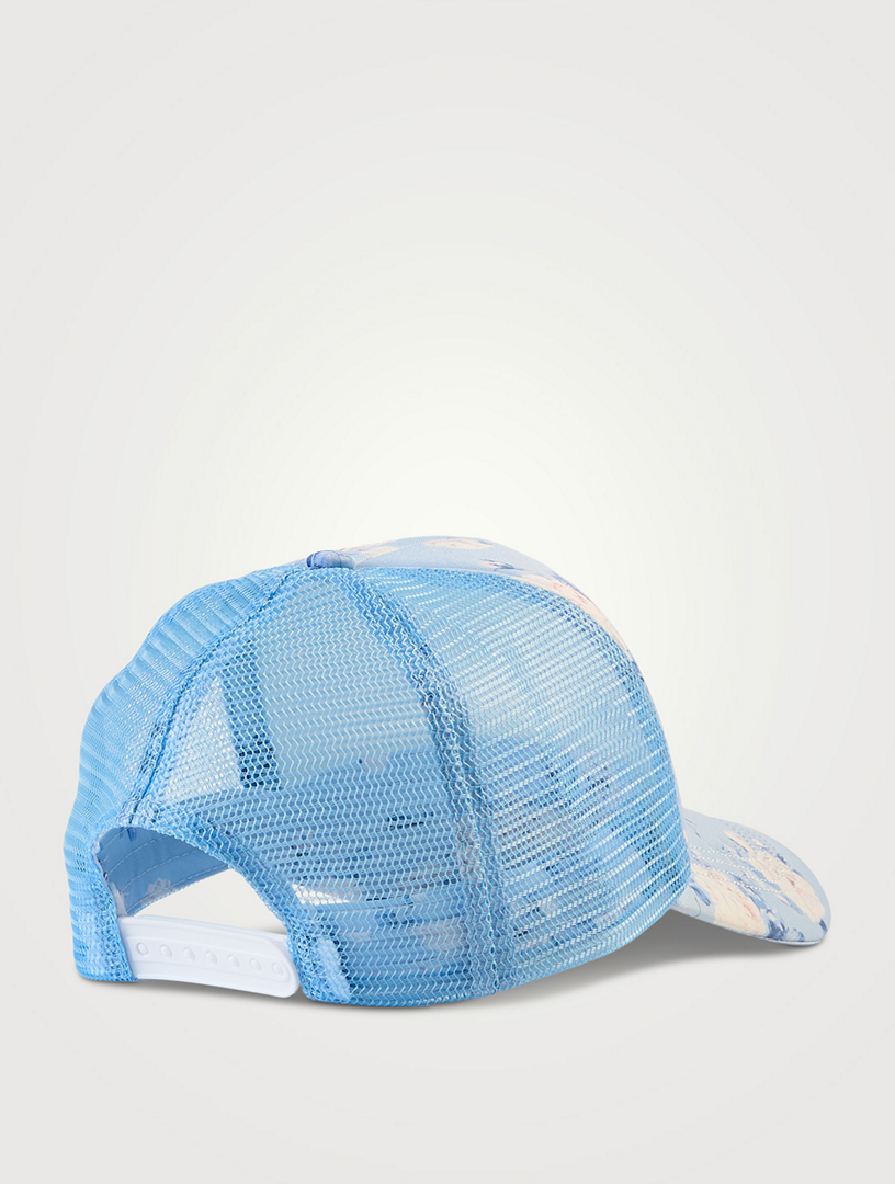 LOVESHACKFANCY Joni Trucker Hat In Floral Print | Holt Renfrew display picture 3