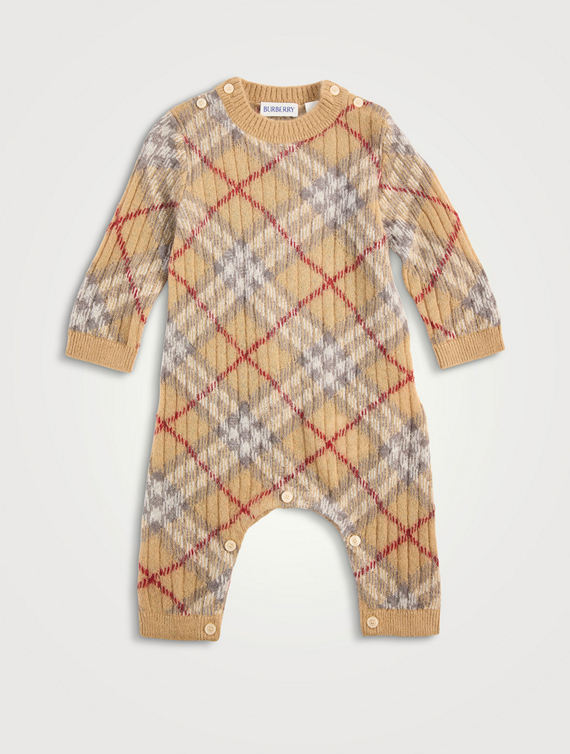 Check Alpaca Wool And Silk Jumpsuit