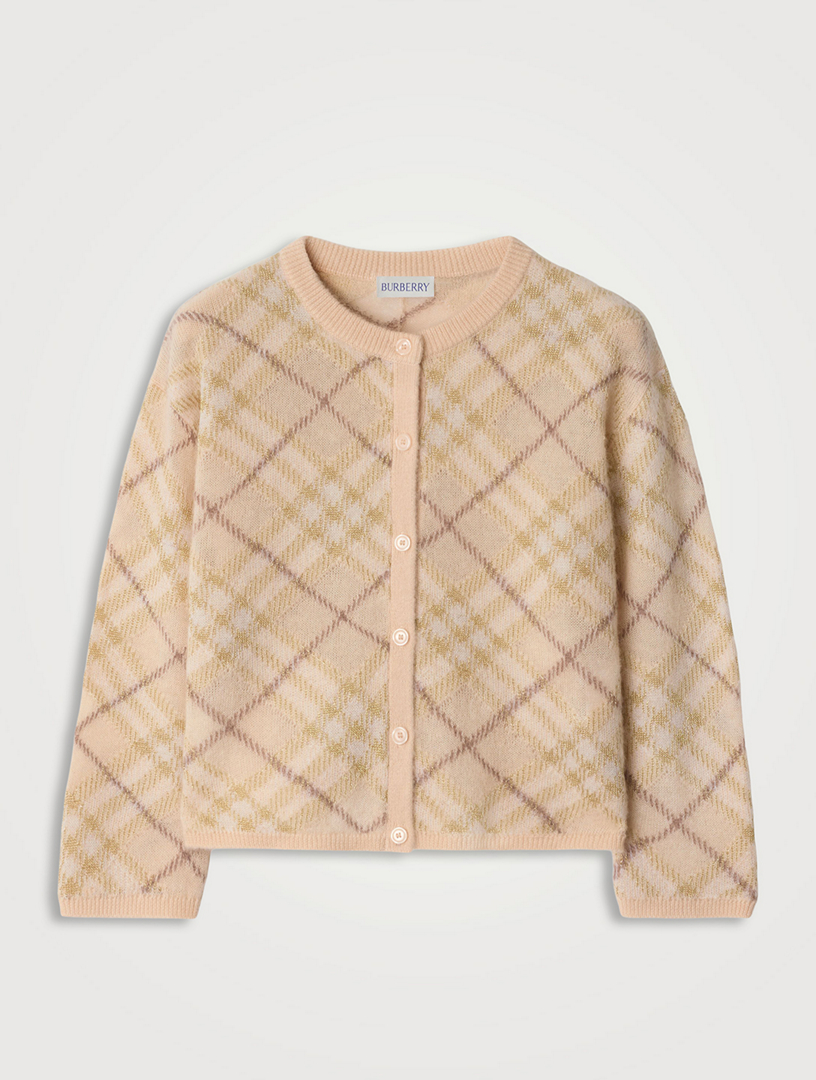 Check Alpaca And Silk-Blend Cardigan