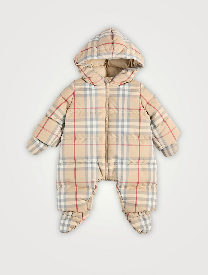 Check Puffer Suit