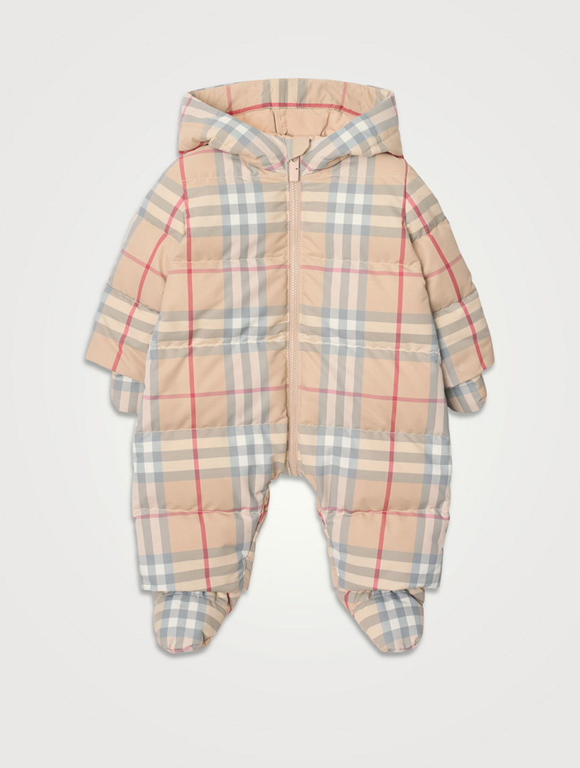 Check Puffer Suit