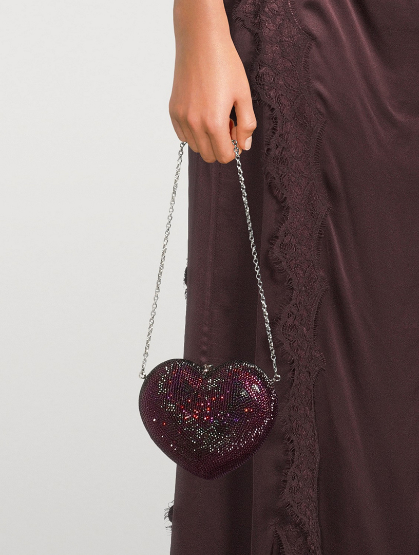 L'Amour Petit Coeur Crystal Clutch