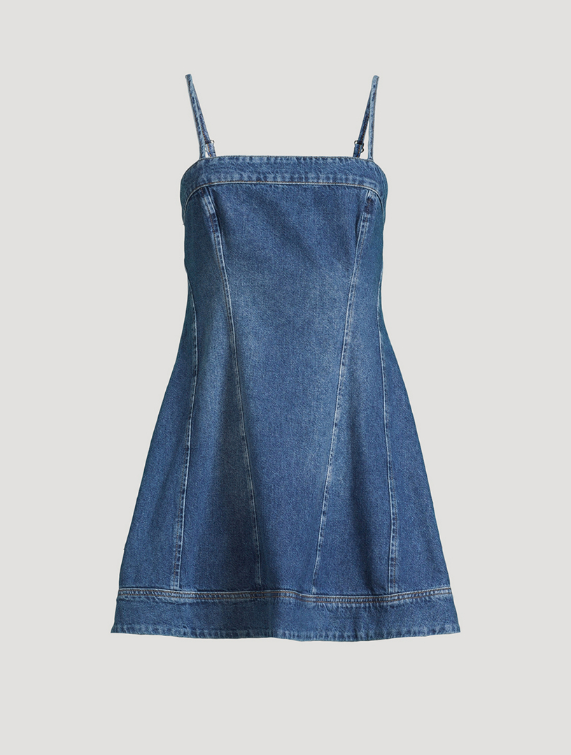 elma denim mini dress REFORMATION Elma Denim Mini Dress