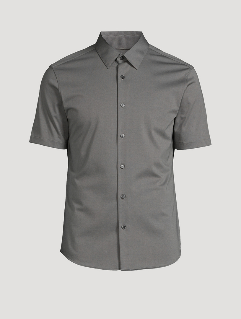 Irving Structure Knit Short-Sleeve Shirt