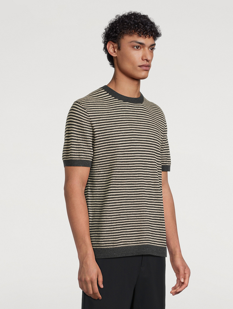 Pacific Linen T-Shirt Striped Print