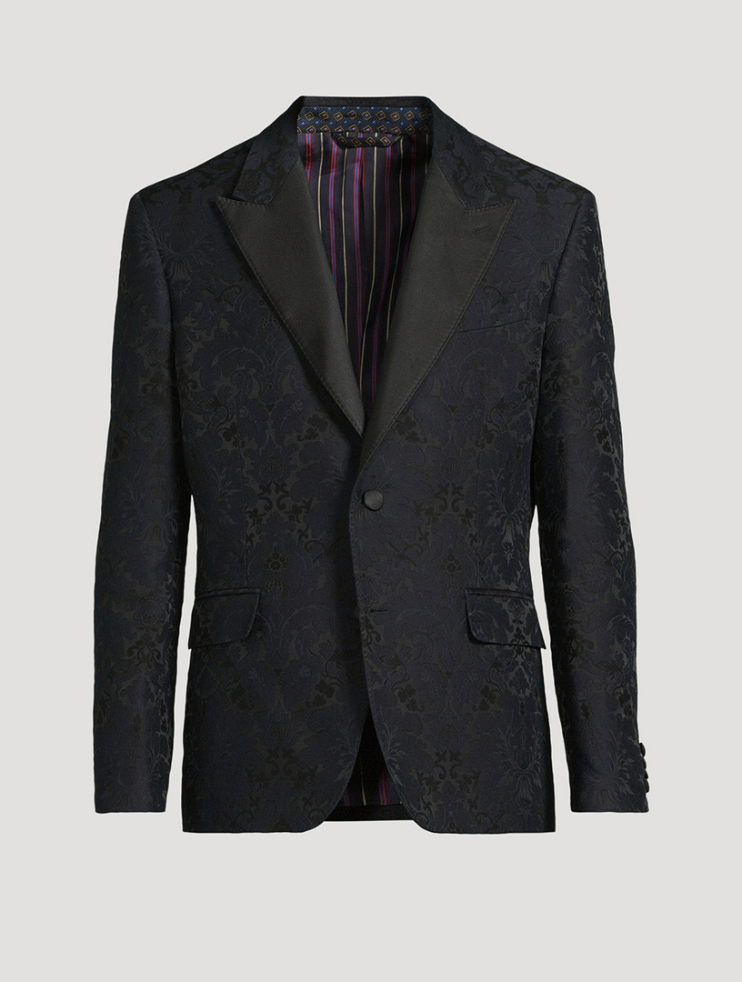 Floral Jacquard Blazer