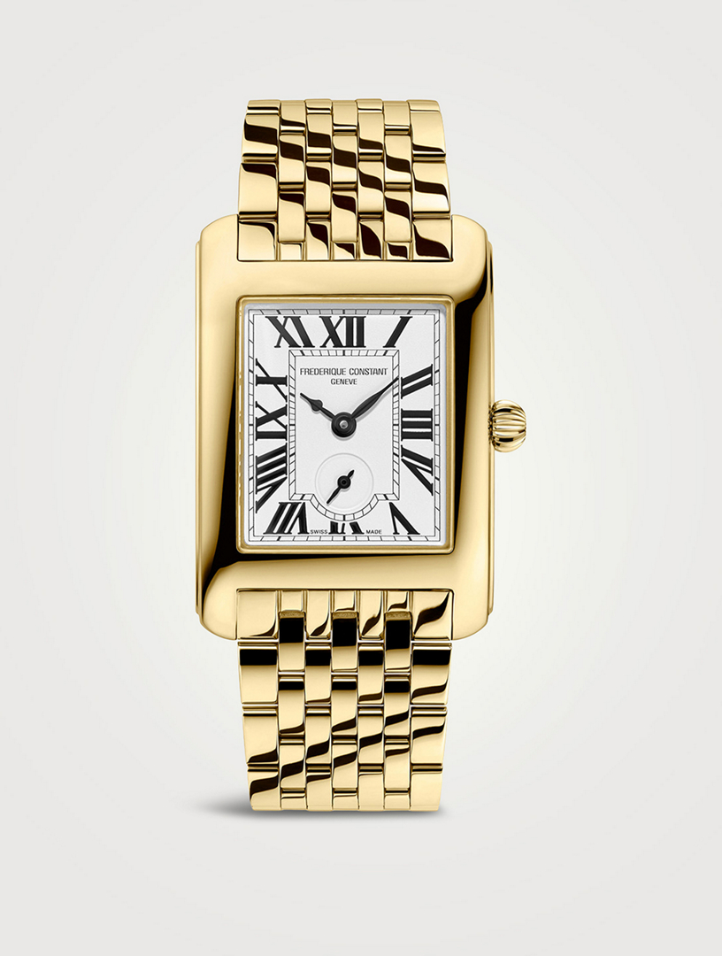 Classics Carrée Gold-Tone Stainless Steel Bracelet Watch