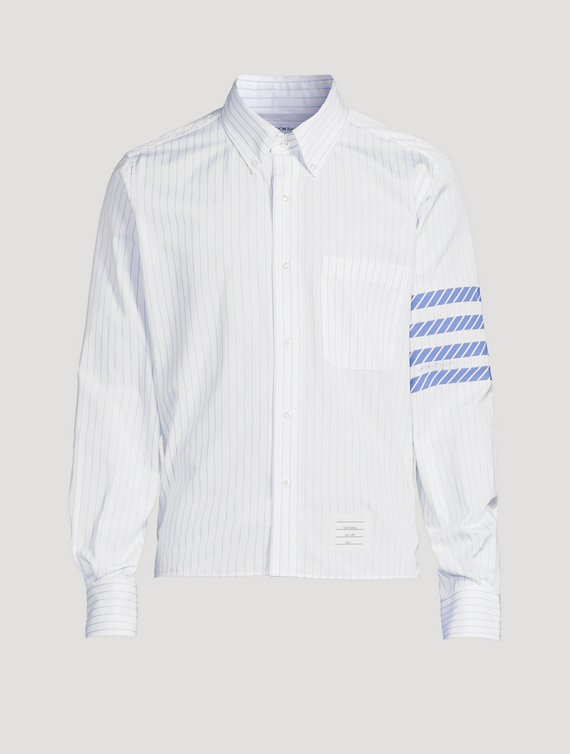 4-Bar Long-Sleeve Shirt In Pinstripe Print