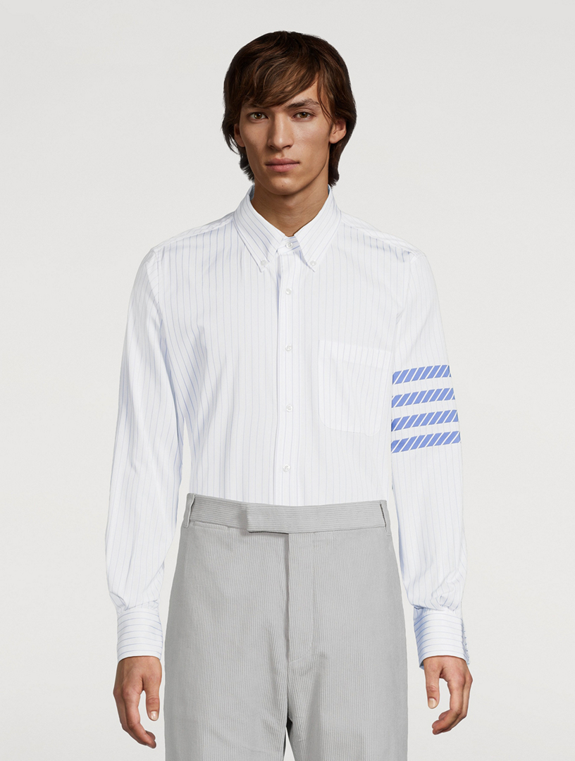 4-Bar Long-Sleeve Shirt Pinstripe Print