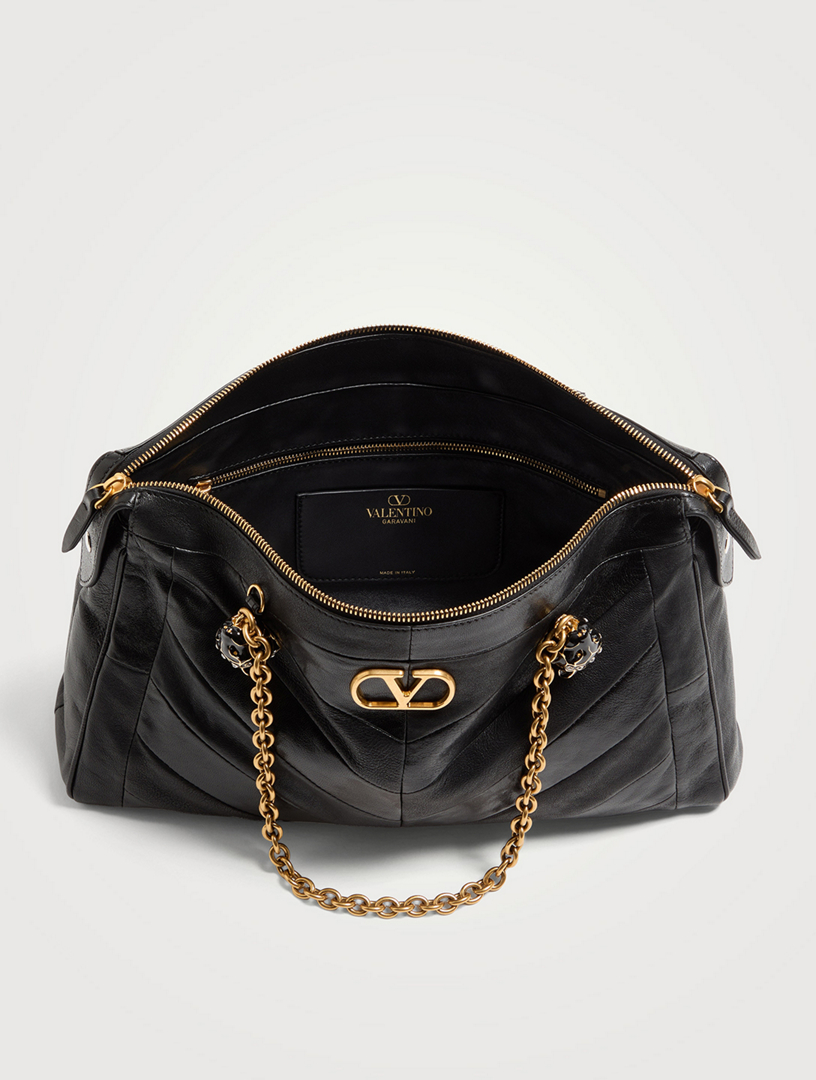 VALENTINO GARAVANI Panthea Patchwork Leather Shoulder Bag | Holt