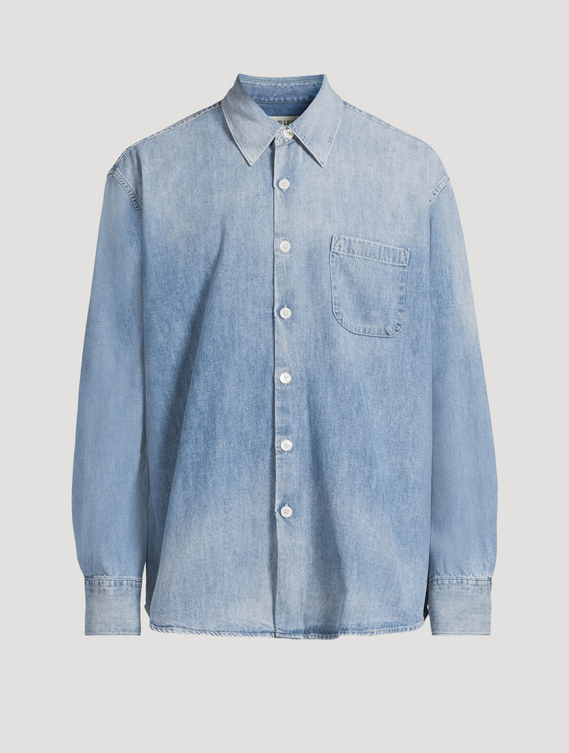 ラルフローレン 美品 現行 washed denim shirt XL grey ラルフローレン 美品 現行 washed denim shirt XL grey