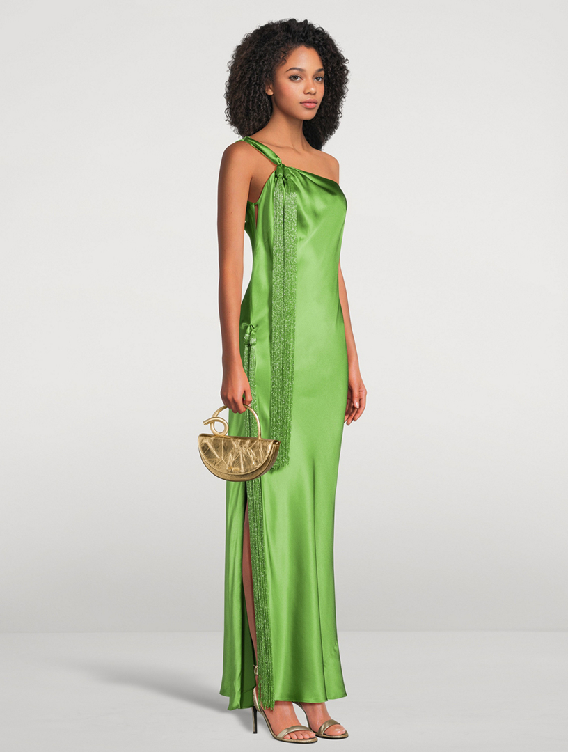 CULT GAIA Keya One-Shoulder Satin Gown | Holt Renfrew