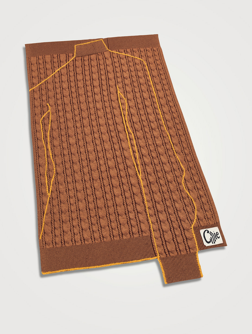 Knit Sweater Throw Blanket